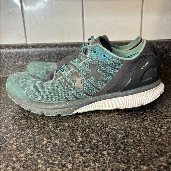 Under Armour Charged Bandit 2 Aqua Splash / Dark Grey Shoes Size Women’s 9 - Picture 5 of 12